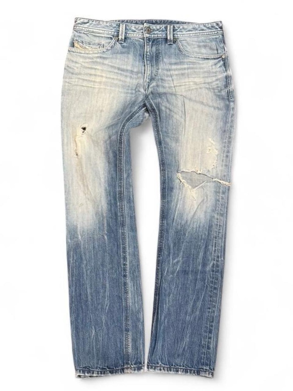 Vintage Diesel Thavar Faded Distressed Slim Skinny Jeans